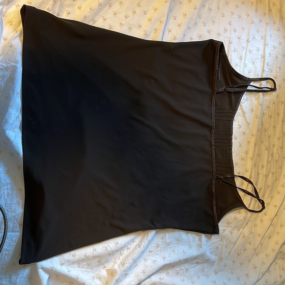 Brown y2k Grunge tank top with lace details <3 - Picture 3 of 4